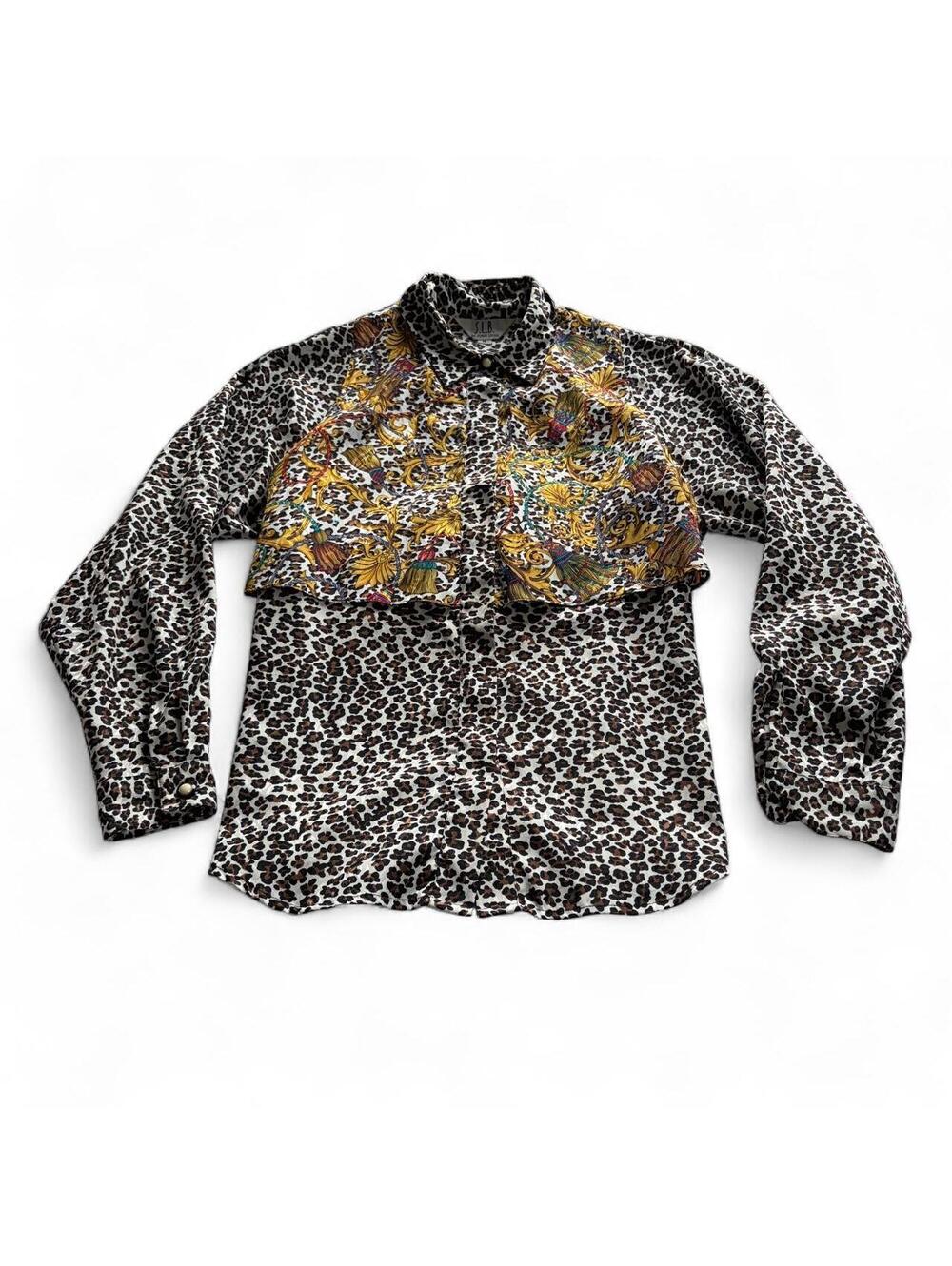 S.L.B. by Sunny Leigh Leopard Baroque Button-Up Shirt 🐆✨